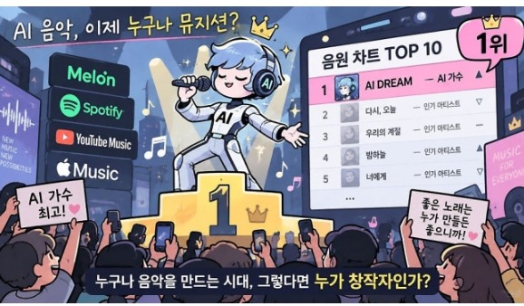 AI Singer Menduduki Peringkat ke-2 di Chart: Pertanyaan Baru dari Popularitasnya