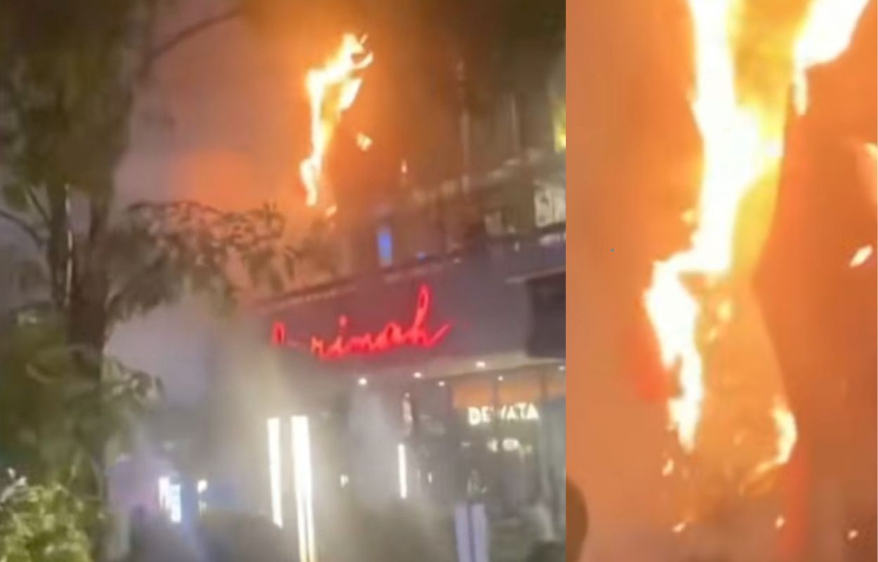 Viral, Mall Sarinah Thamrin-Jakpus Kebakaran, Asap Hitam Tebal Membubung Tinggi