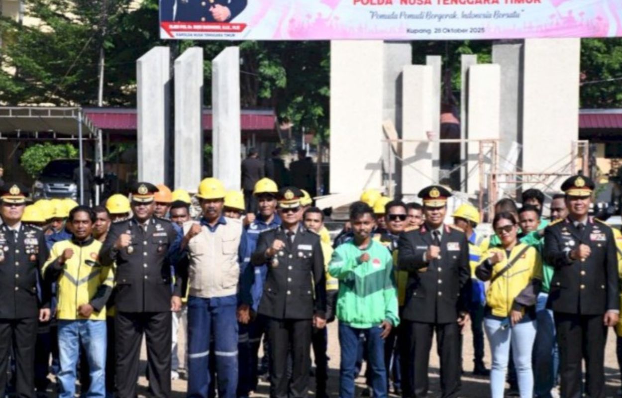 Apel Kebangsaan Polda NTT: Ojol-Buruh Kompak Jaga Persatuan, Tolak Intoleransi dan Radikalisme