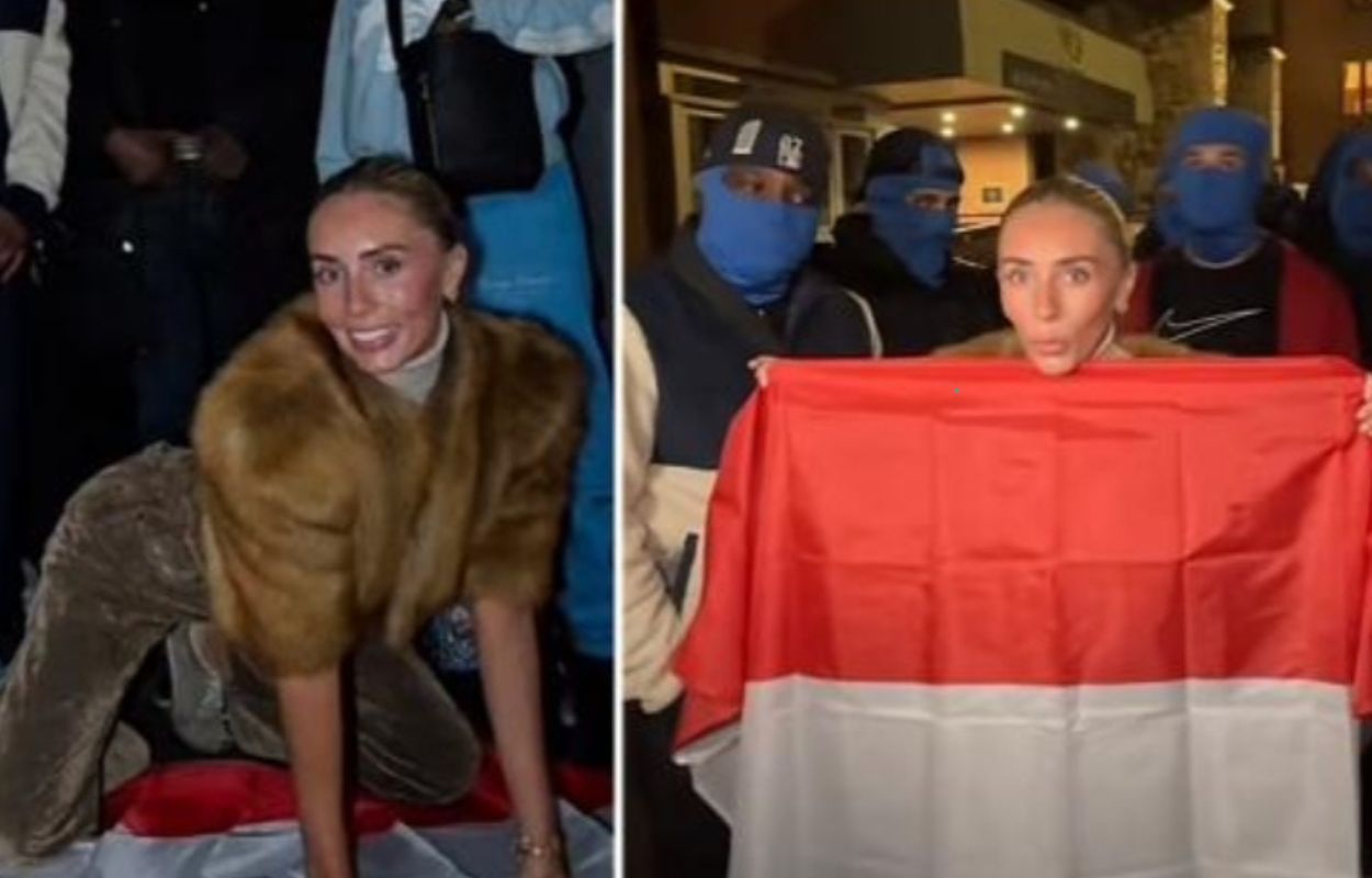 Video Provokatif Bonnie Blue terhadap Bendera Merah Putih pada Otoritas Inggris