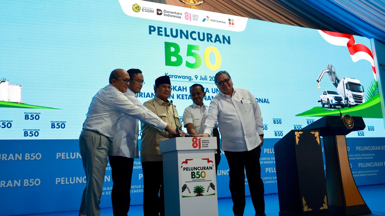 Prabowo Resmikan Program Biodiesel B50, Petani Jadi Prioritas Utama Hilirisasi Sawit