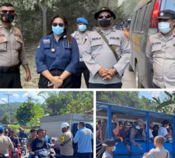 Tim Medis Polda NTT Sigap Melayani di Tengah Erupsi Gunung Lewotobi