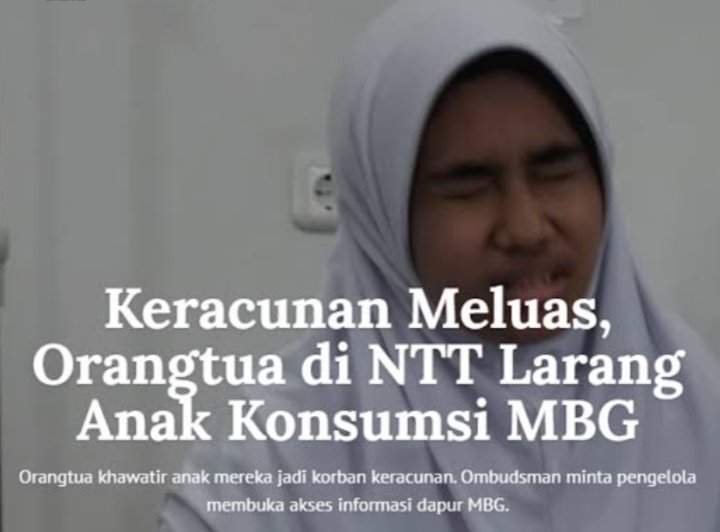 Keracunan makin Sering Terjadi, Orangtua di NTT Larang Anak Konsumsi MBG