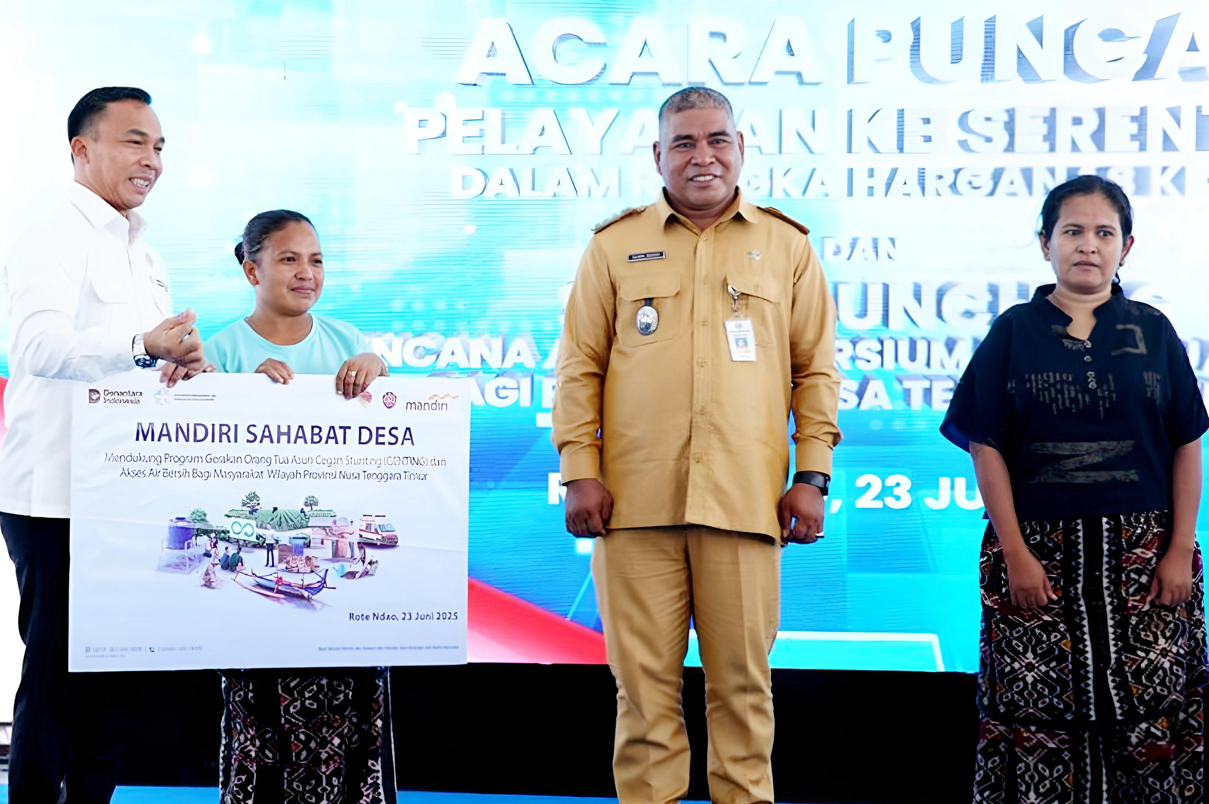 Mandiri Sahabat Desa Sasar 200 Keluarga Risiko Stunting di Nusa Tenggara Timur