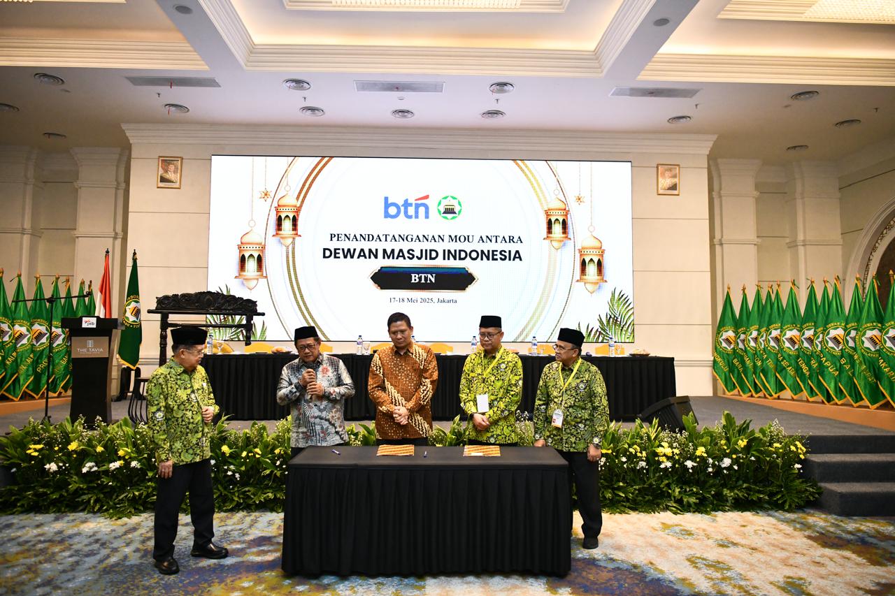 Dukung Inklusi Keuangan Lewat Solusi Digital, BTN Gandeng Dewan Masjid Indonesia