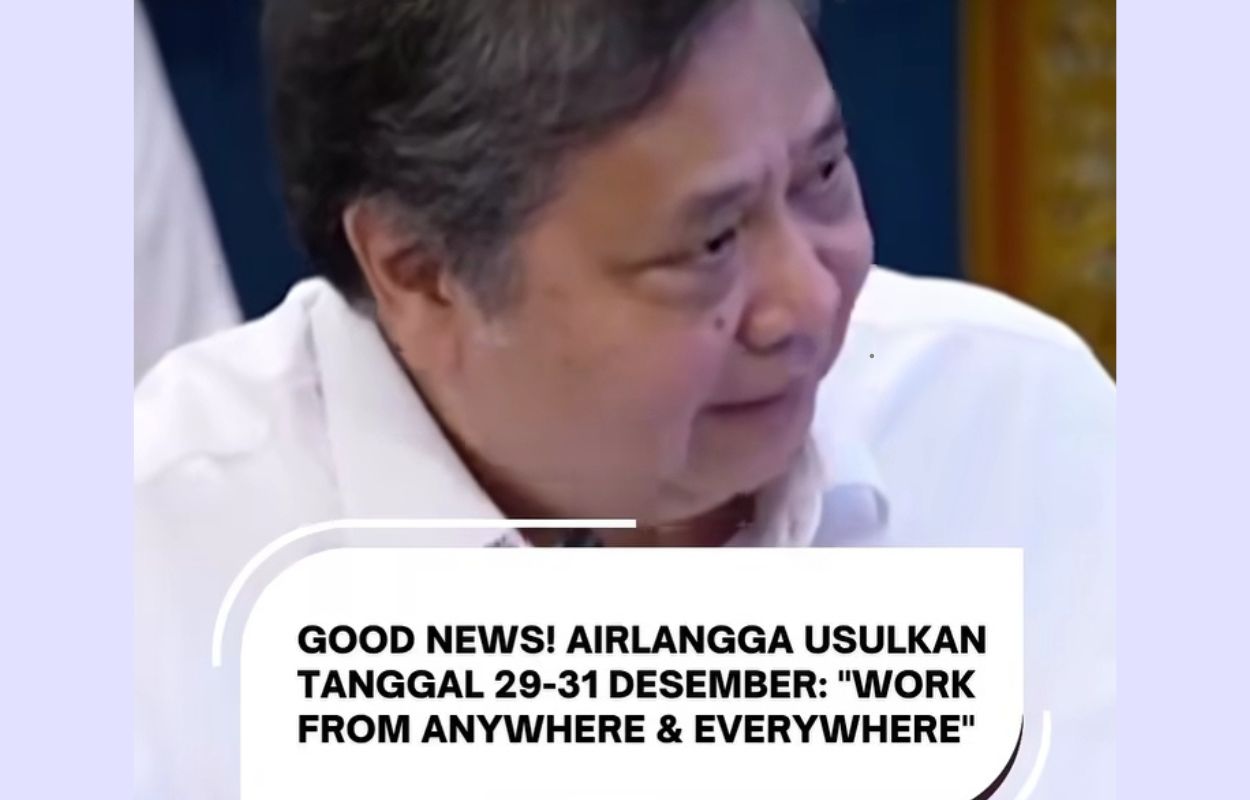 Airlangga Hartanto usul Skema  WFA 29-31 Desember 2025