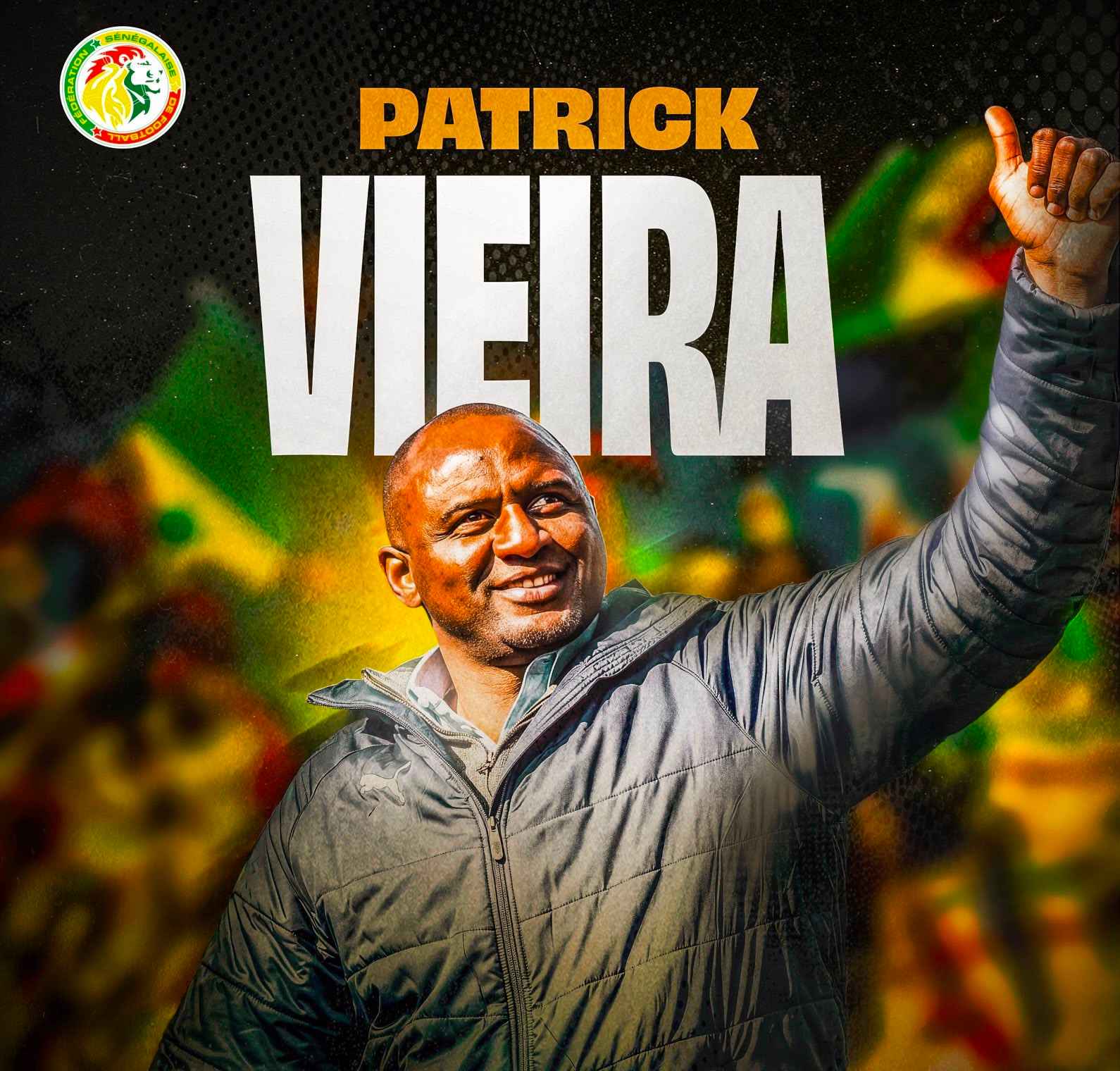 Patrick Vieira Resmi Jadi Pelatih Timnas Senegal, Gantikan Aliou Cisse