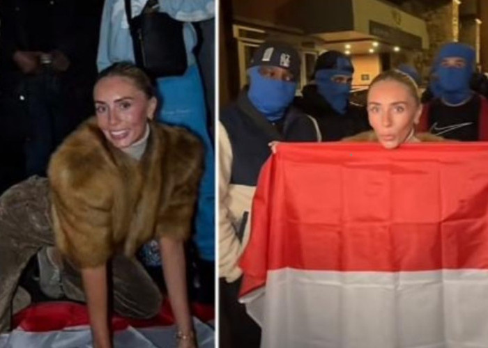 Video Provokatif Bonnie Blue terhadap Bendera Merah Putih pada Otoritas Inggris