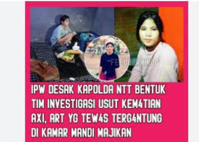 Tambah Perkara: IPW Desak Polda NTT Bentuk Tim Investigasi Kematian Axi di Sumba