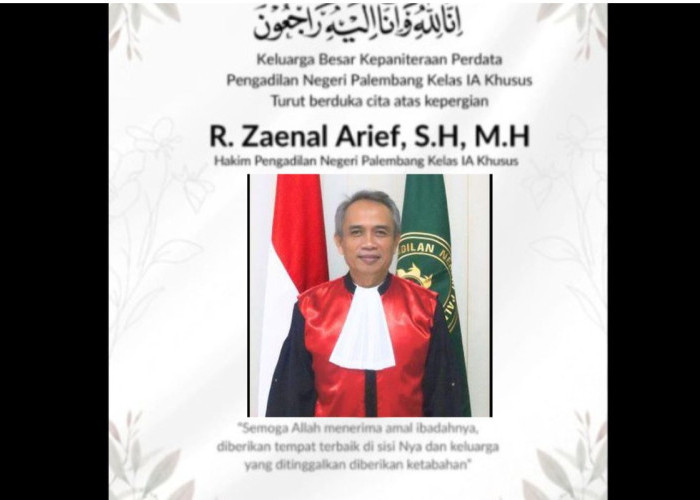 PN Palembang Berduka, Sosok Hakim Terbaik Meninggal Dunia