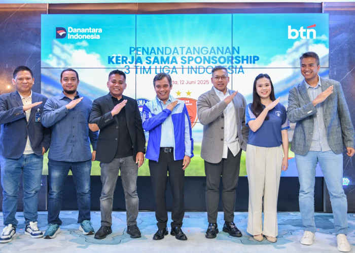 Dorong Kemajuan Sepakbola Indonesia, BTN Jadi Sponsor Tiga Klub Liga 1 Nasional