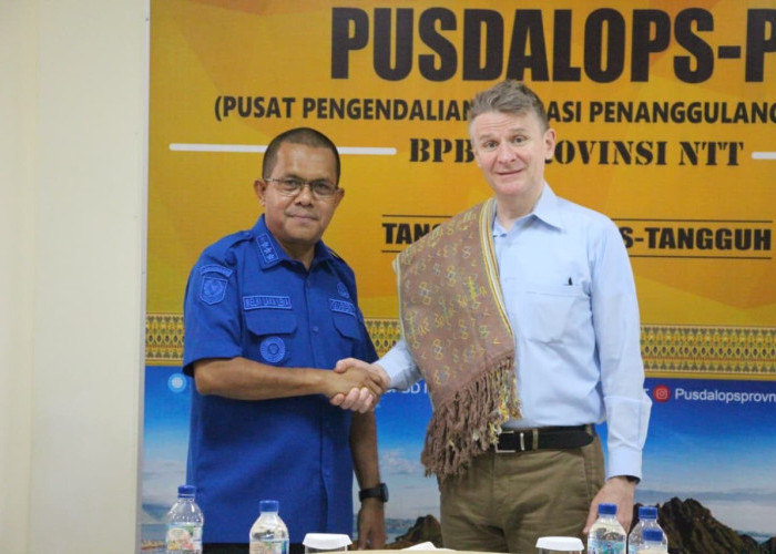 Dubes Australia dan Gubernur NTT Tinjau Pusdalops-PB, Perkuat Sistem Penanggulangan Bencana di NTT