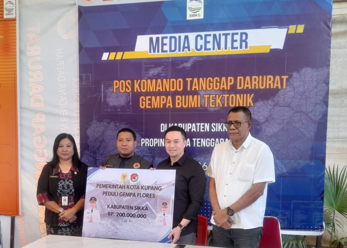 Bantu Korban Gempa Sikka, Pemkot Kupang Kirim Rp200 Juta dan 500 Paket Sembako